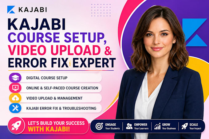 do kajabi digital course online course self paced course video upload error fix