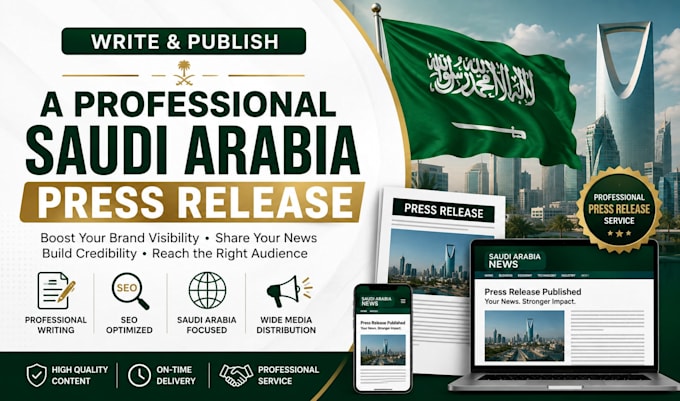 write and publish a professional saudi arabia press release