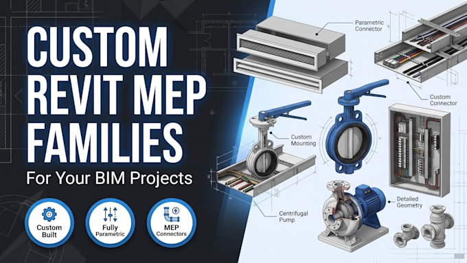 design high quality parametric revit mep families