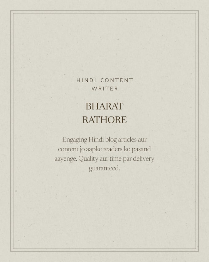 write engaging hindi blog articles and content for you