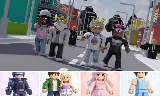 create custom roblox character models, avatars and game ready accessories