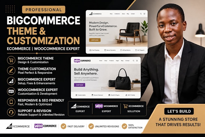 design bigcommerce theme bigcommerce customization ecommerce woocommerce expert