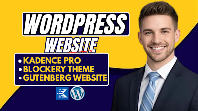 build wordpress kadence website with astra pro, gutenberg, spectra and blocks