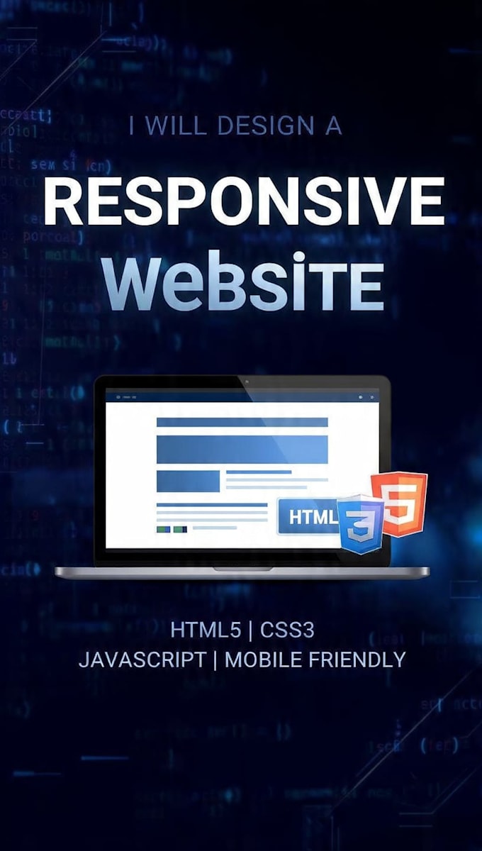 responsive website HTML CSS and javascript