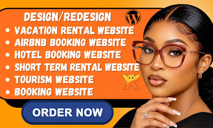 design vacation rental website, hotel booking website, airbnb tourism website