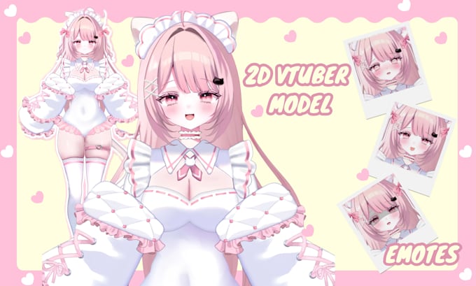 design custom live2d vtuber model, anime vtuber rigging, png to live2d model