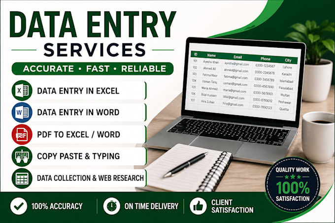 do fast and accurate data entry typing work