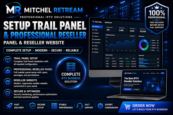 setup trail panel, am aprofessional reseller panel reseller website