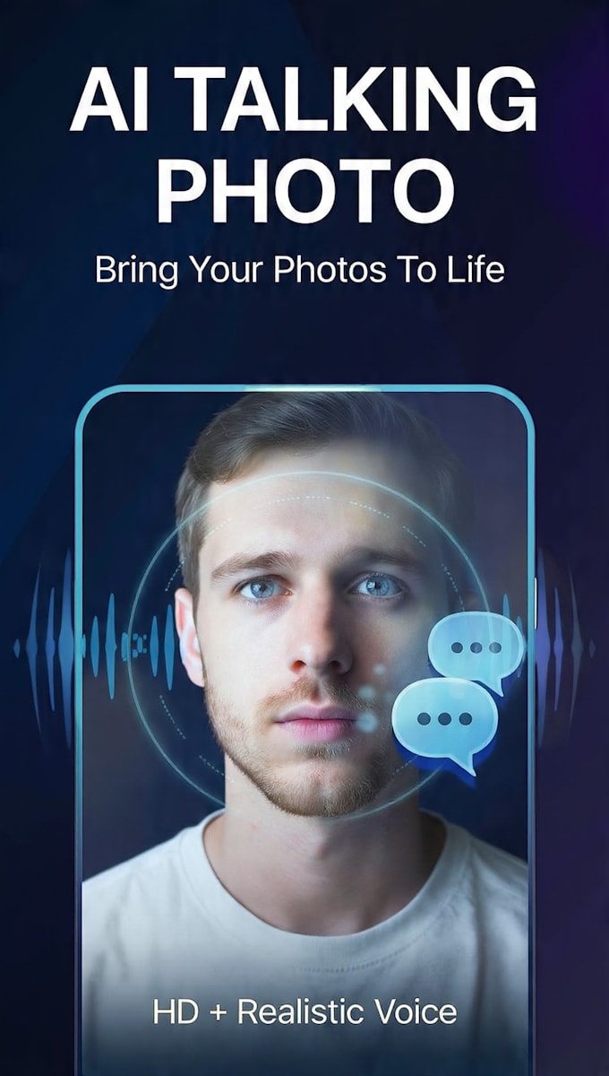 create ai talking photo video with realistic voice