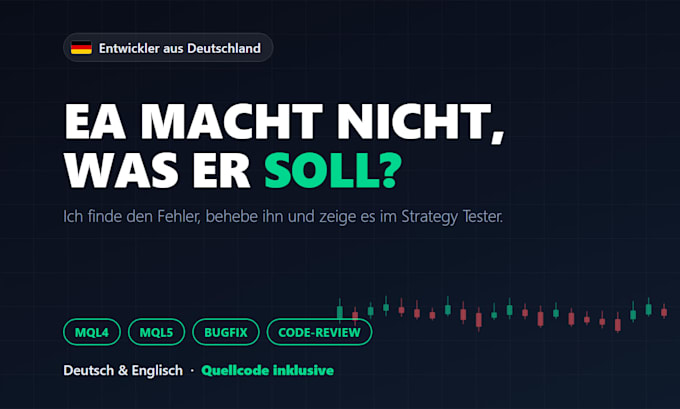 fix and debug your metatrader ea in mql4 or mql5