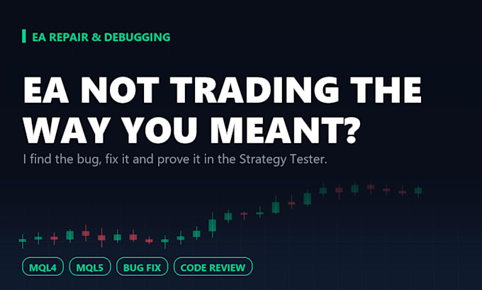 fix and debug your metatrader expert advisor in mql4 or mql5