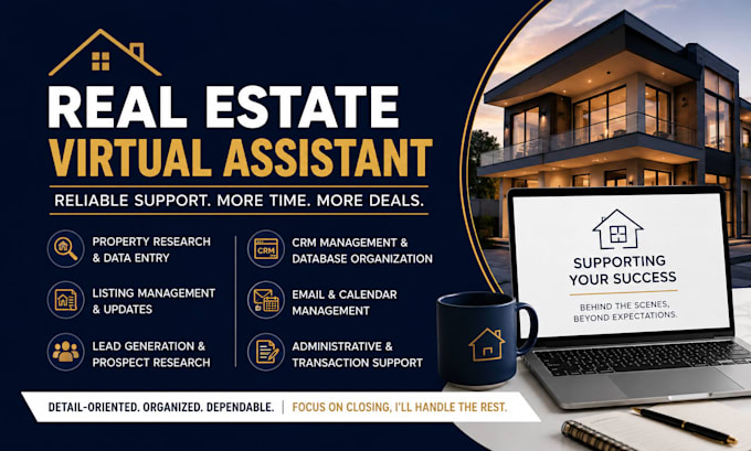 be your real estate virtual assistant for admin and leads