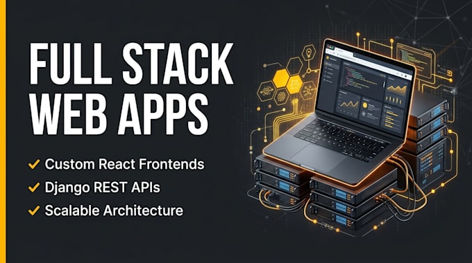 build custom web apps using python, django and react