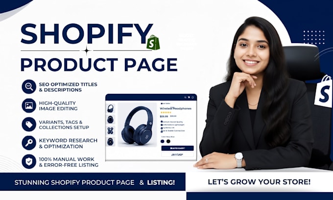 design a stunning shopify product page and   landing page