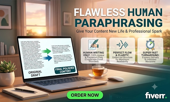 rewrite and paraphrase your content naturally