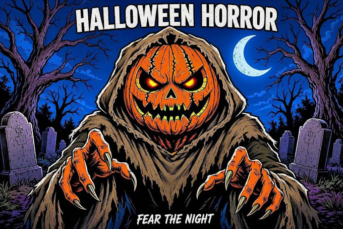 make horror poster halloween art horror comic book
