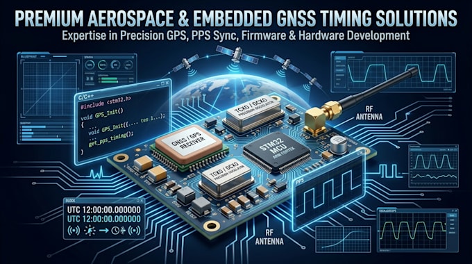 design gnss gps timing pcb, precision clock sync, embedded firmware time sync