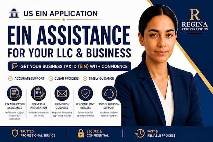 assist with US ein application for your llc and business