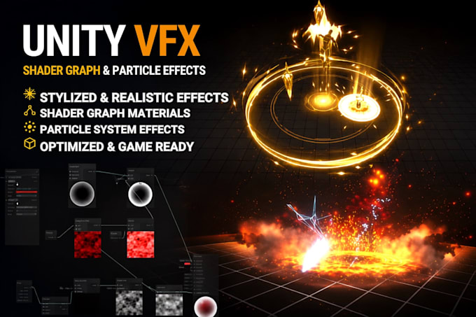create custom unity vfx with shader graph and particle effects