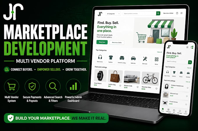 build a custom multi vendor marketplace website