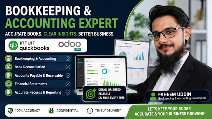 do quickbooks bookkeeping, accounting, and odoo erp management