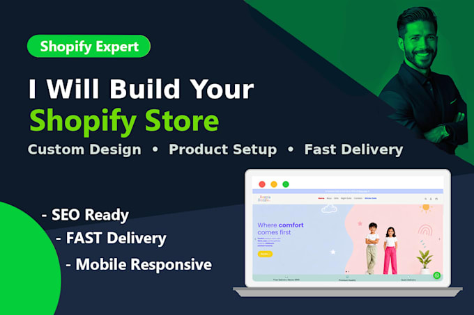 build a professional shopify dropshipping store