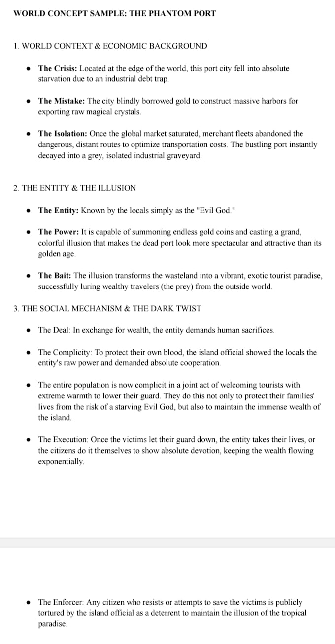 write dark fantasy character lore and grimdark backstory