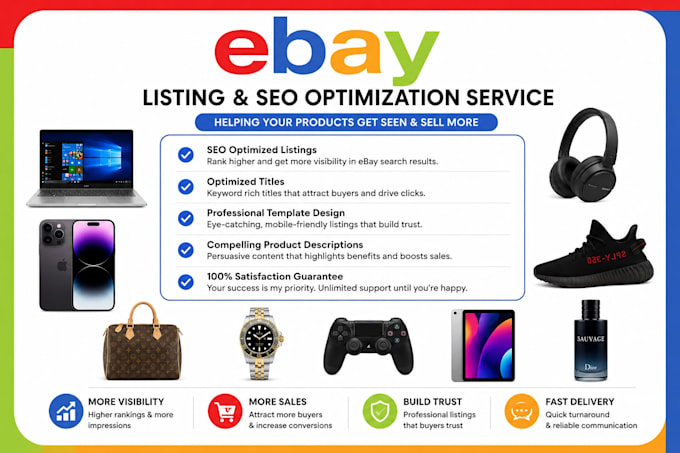 create high converting ebay listings with SEO optimization