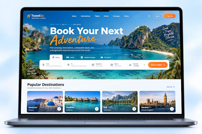 build a travel agency or tour booking website