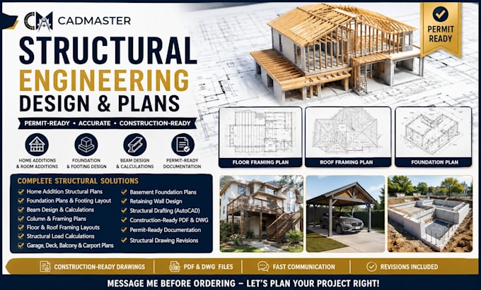 design home addition structural plans foundation beam calculations permit plans