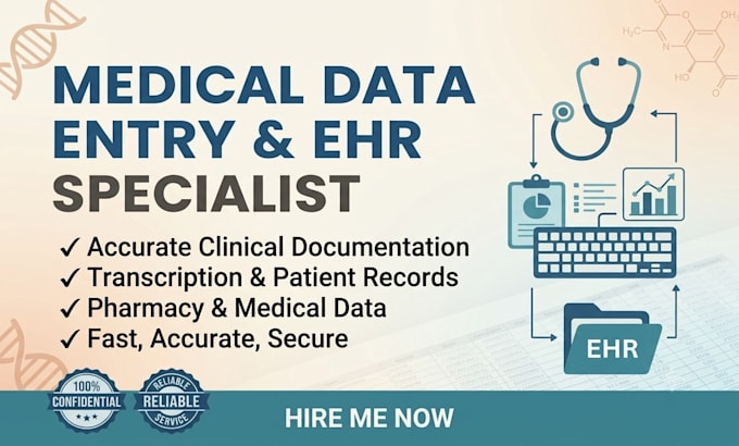 do accurate medical data entry, ehr documentation, and transcription