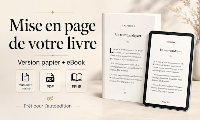 format paperback and ebook for self publishing