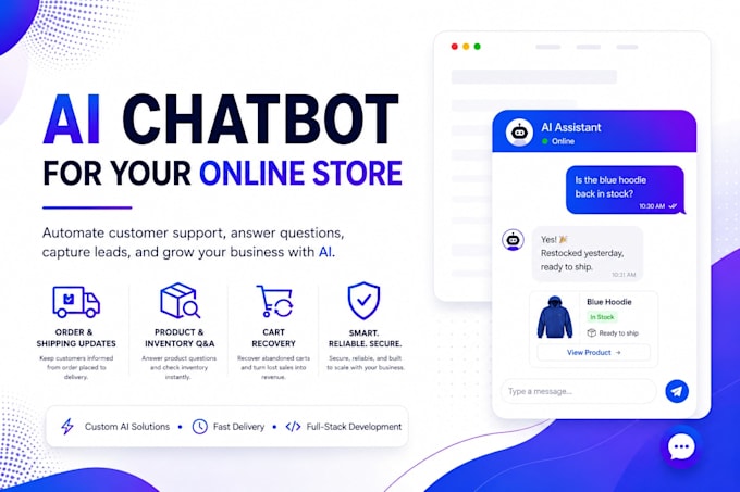 build an ai chatbot for your online store