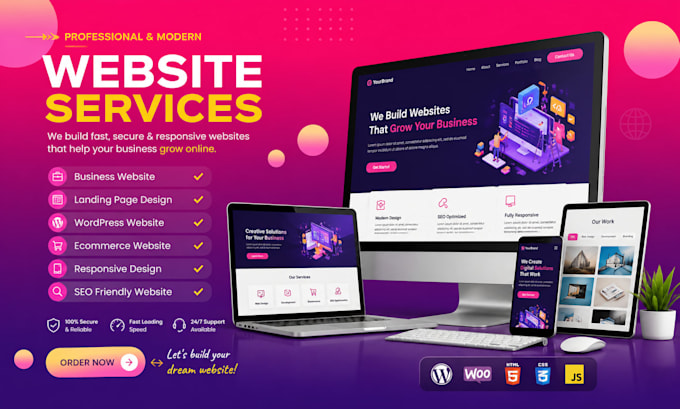 design a modern wordpress website