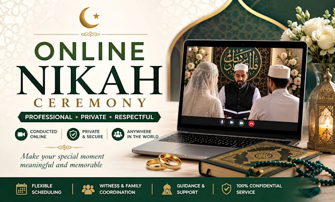 conduct a professional online nikah ceremony