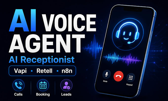 build ai voice agent and ai receptionist using vapi, retell and n8n