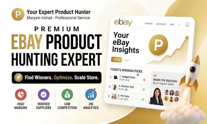 do profitable ebay product hunting and product research