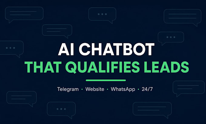 build an ai chatbot for lead qualification and customer support