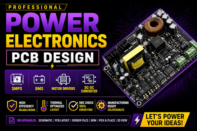 design professional power electronics pcb for smps