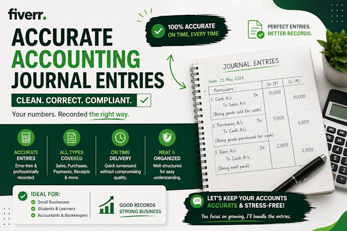 do accounting bookkeeping and financial journal entries