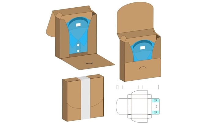 design custom box packaging with print ready dielines