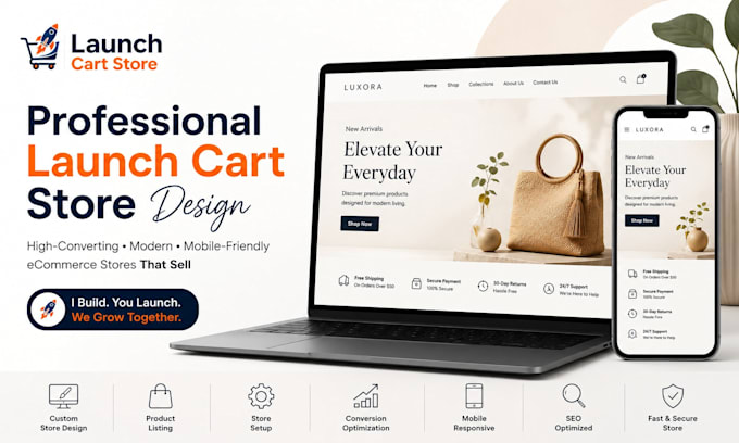 build your launch cart store with winning products for sales