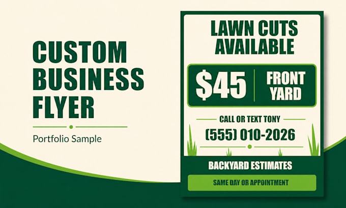 design a professional custom business flyer