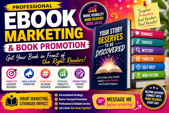 do ebook marketing and book promotion for authors