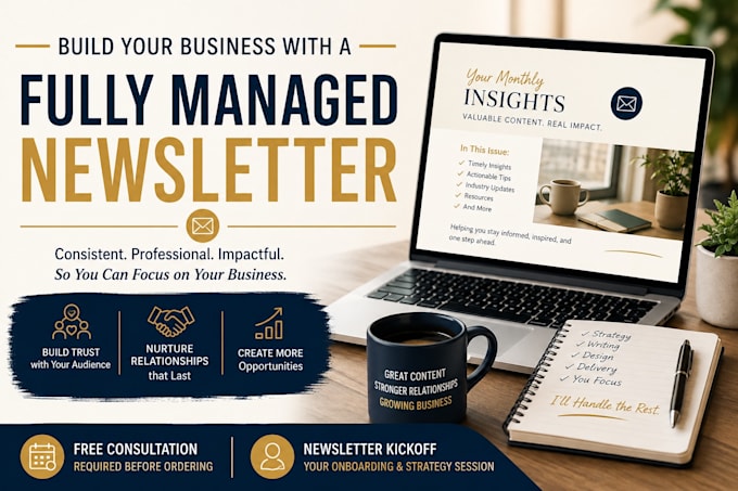 build your business with a managed newsletter