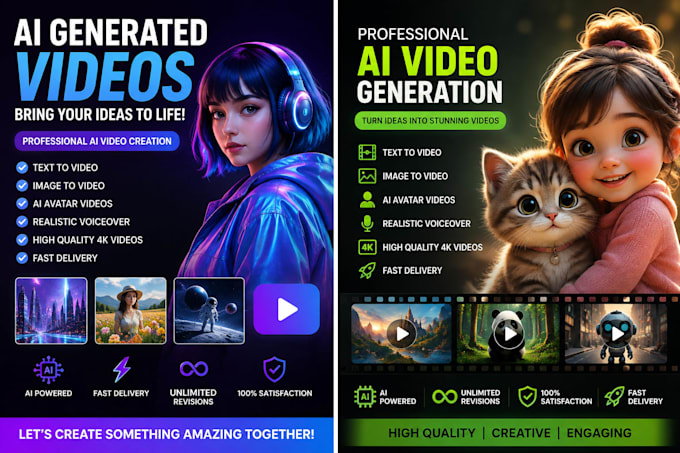 create stunning ai videos, cinematic ai animations,