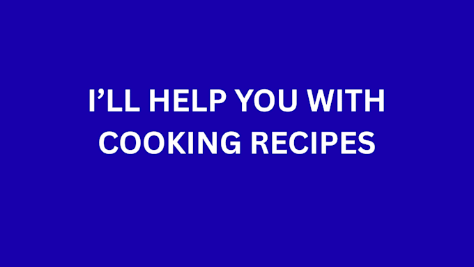 create personalized cooking recipes for your needs