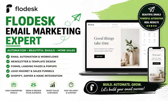 setup flodesk email marketing, automation, and campaigns