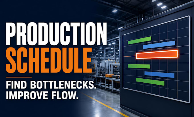 build your excel production schedule and capacity plan