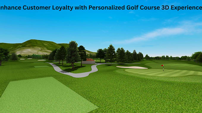 create photorealistic 3d golf course renders and visuals